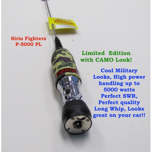 Sirio Fighter 5000 PL (27 - 28.5 MHz) CB Antenna Kit Mobile antenna Gutter Mount Kit
