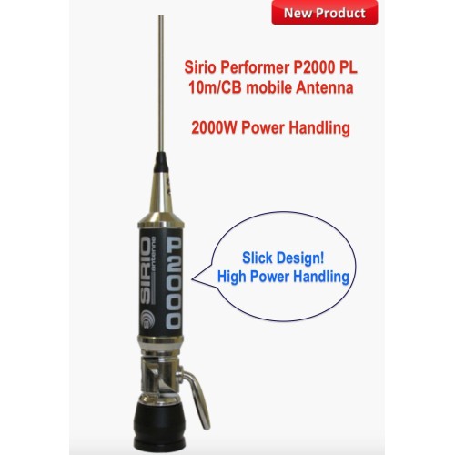 Sirio Performer 2000 PL (27 - 30 MHz) CB Antenna Kit Mobile antenna Gutter Mount Kit